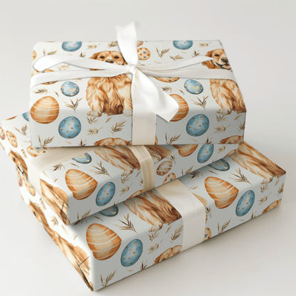 Basket of Golden Eggs - Wrapping Paper - Aspen & Arlo
