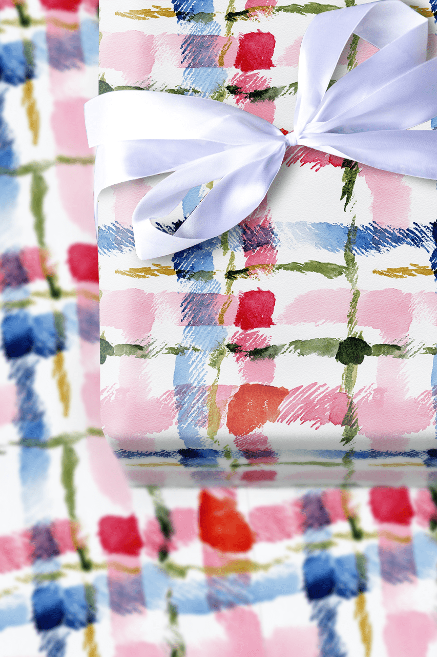 Preston Check - Wrapping Paper - Aspen & Arlo