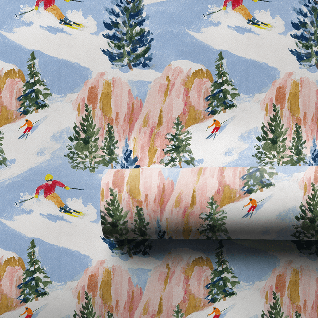 Pink Peaks - Wrapping Paper - Aspen & Arlo