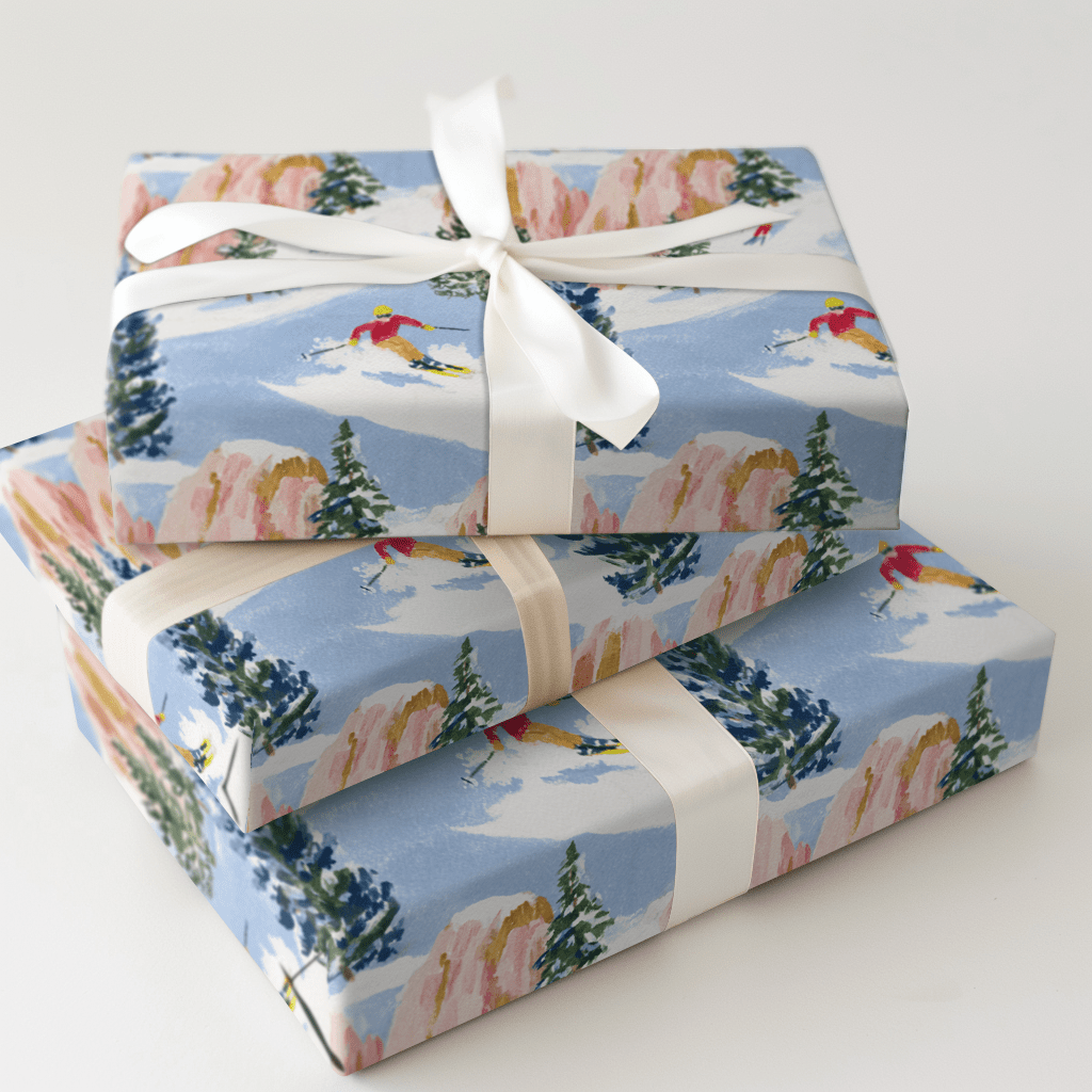 Pink Peaks - Wrapping Paper - Aspen & Arlo