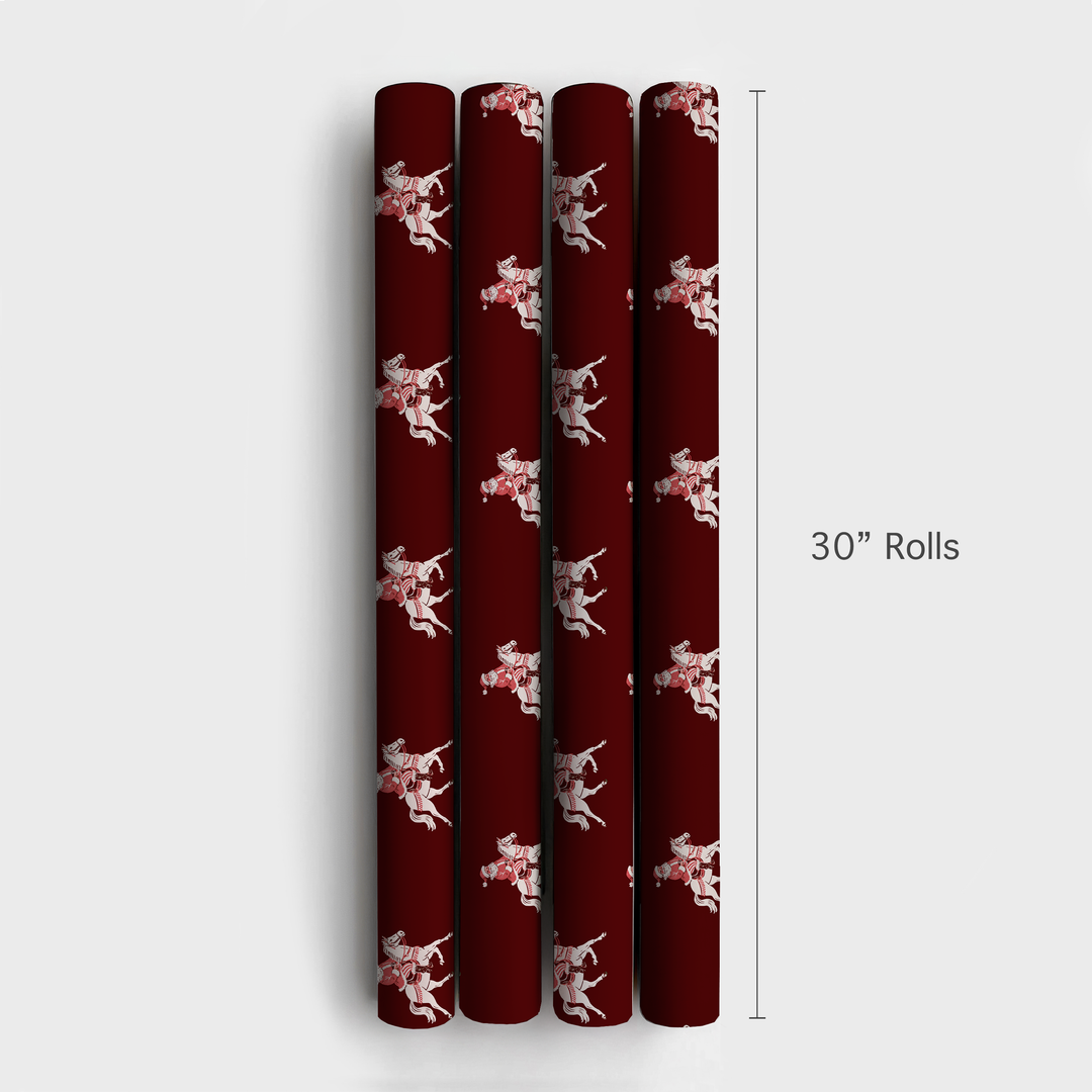 Equestrian Santa Red