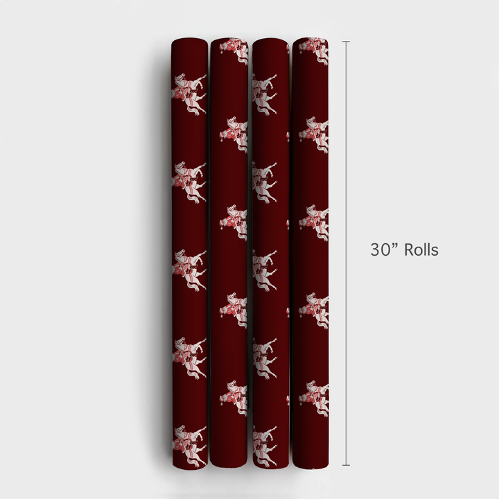 Equestrian Santa Red