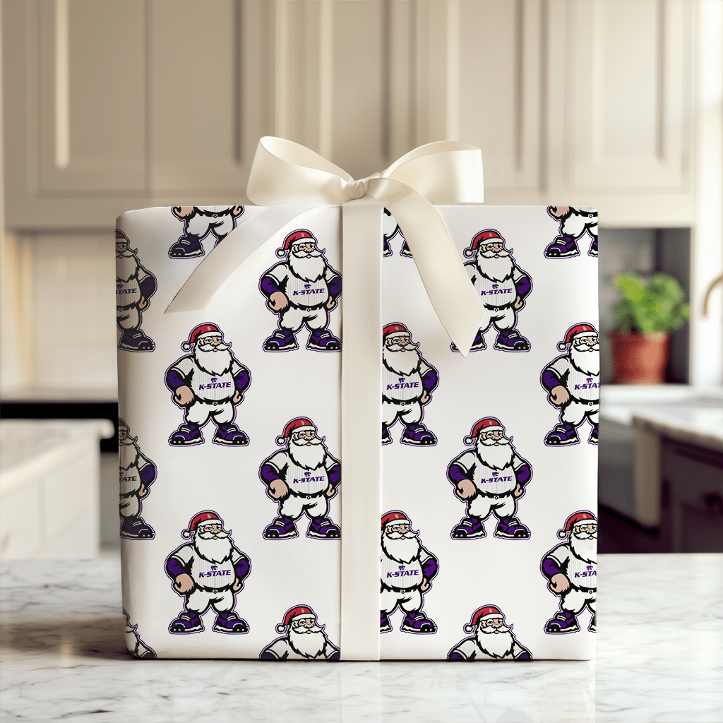Deck the Diamond – Kansas State - Wrapping Paper - Aspen & Arlo