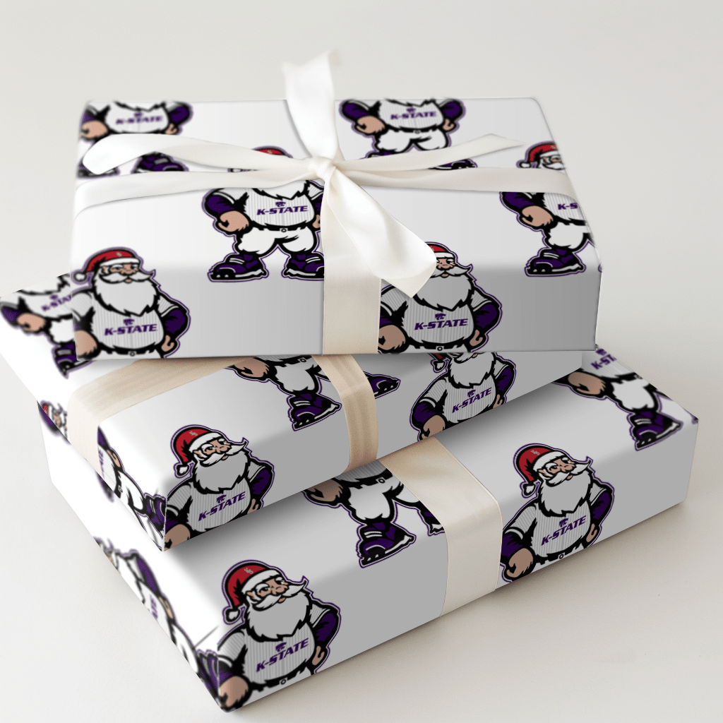 Deck the Diamond – Kansas State - Wrapping Paper - Aspen & Arlo