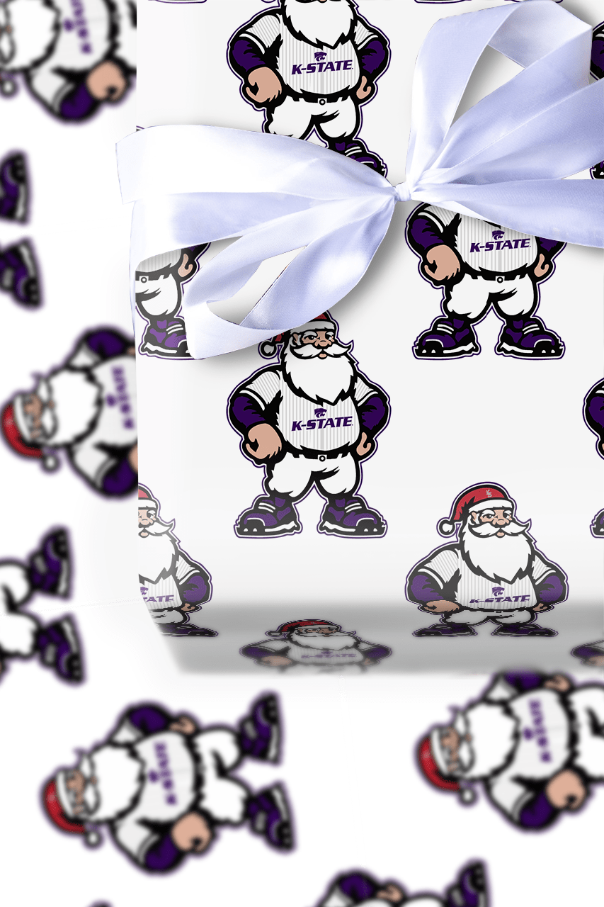Deck the Diamond – Kansas State - Wrapping Paper - Aspen & Arlo