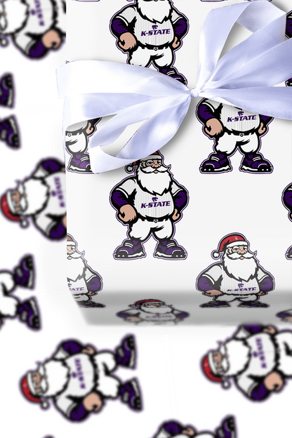 Deck the Diamond – Kansas State - Wrapping Paper - Aspen & Arlo