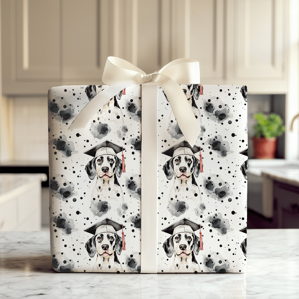 Dalmatian Graduate - Wrapping Paper - Aspen & Arlo