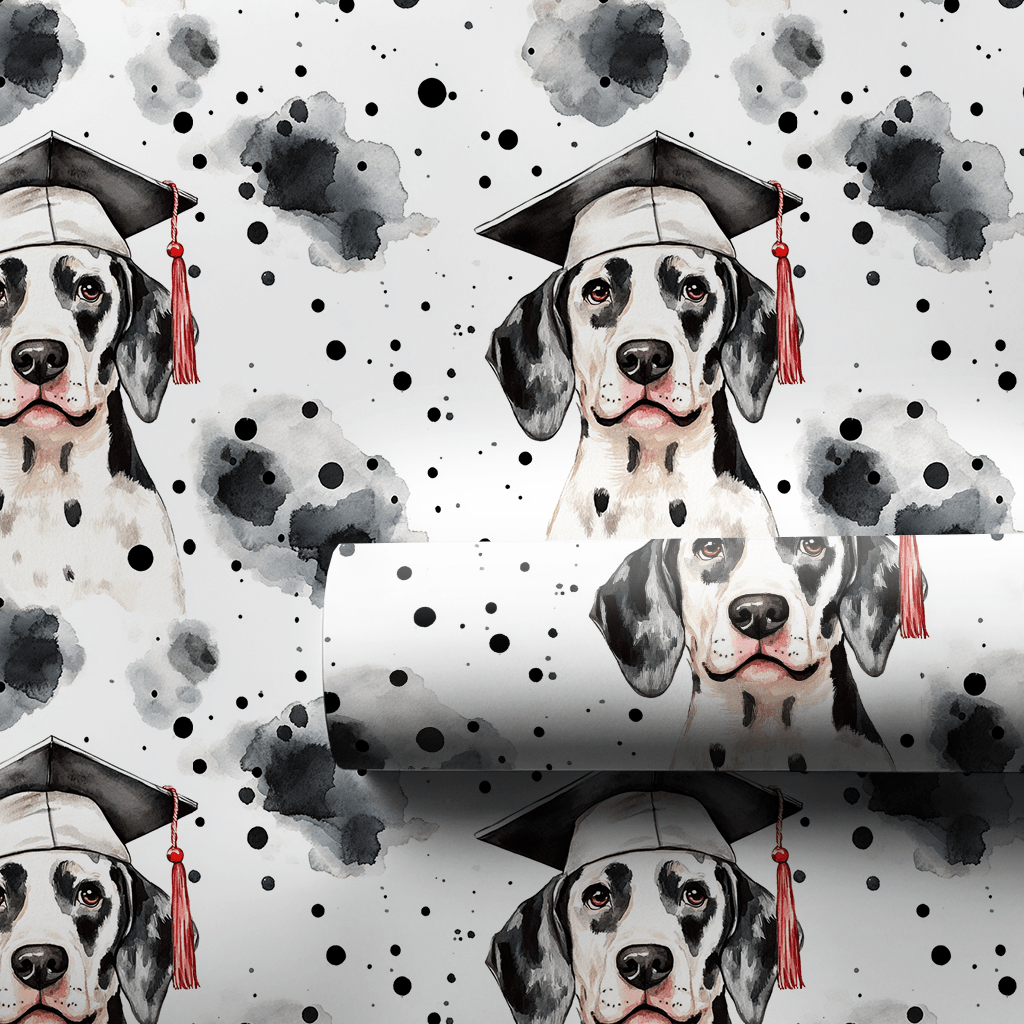 Dalmatian Graduate - Wrapping Paper - Aspen & Arlo