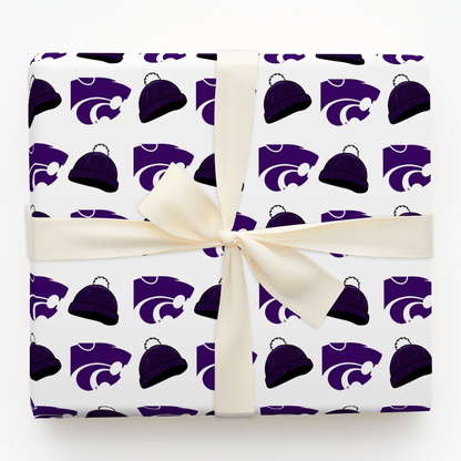 Kansas State Beanie - Wrapping Paper - Aspen & Arlo