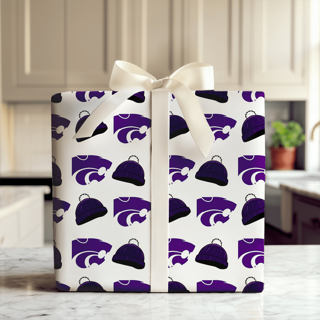 Kansas State Beanie - Wrapping Paper - Aspen & Arlo
