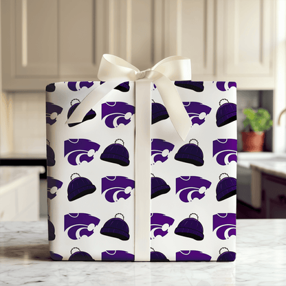 Kansas State Beanie - Wrapping Paper - Aspen & Arlo
