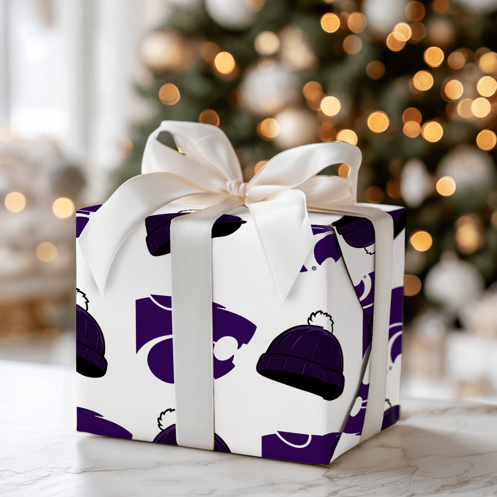 Kansas State Beanie - Wrapping Paper - Aspen & Arlo