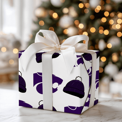 Kansas State Beanie - Wrapping Paper - Aspen & Arlo