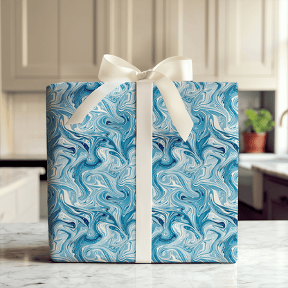 Blue Jewel - Wrapping Paper - Aspen & Arlo