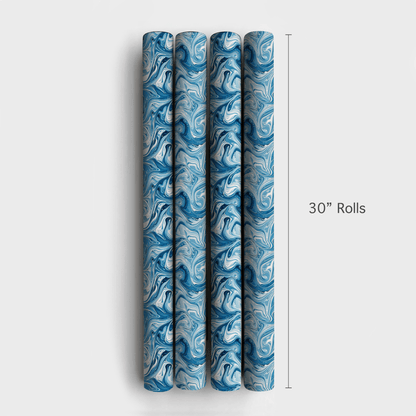 Blue Jewel - Wrapping Paper - Aspen & Arlo