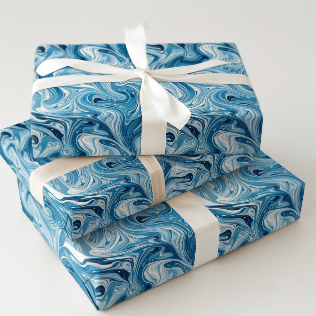 Blue Jewel - Wrapping Paper - Aspen & Arlo