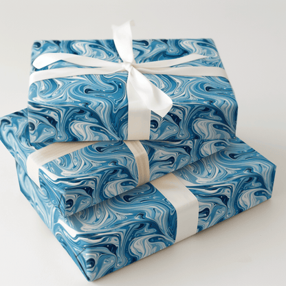 Blue Jewel - Wrapping Paper - Aspen & Arlo