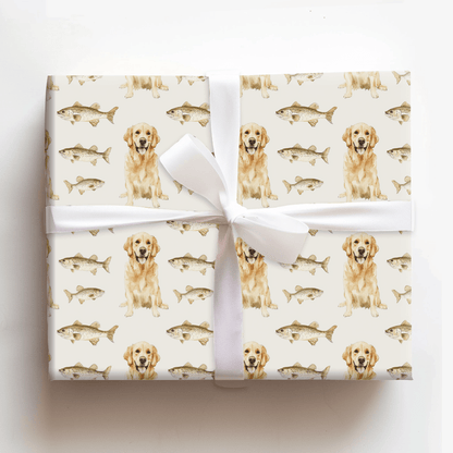 Reeling Golden Fun - Wrapping Paper - Aspen & Arlo