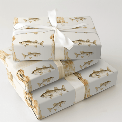 Reeling Golden Fun - Wrapping Paper - Aspen & Arlo