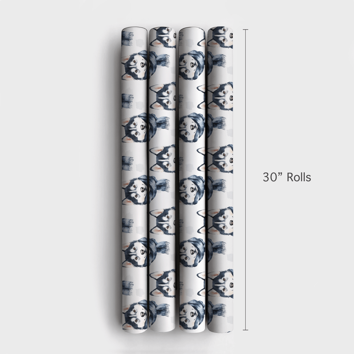 Bundle Up with the Husky - Wrapping Paper - Aspen & Arlo