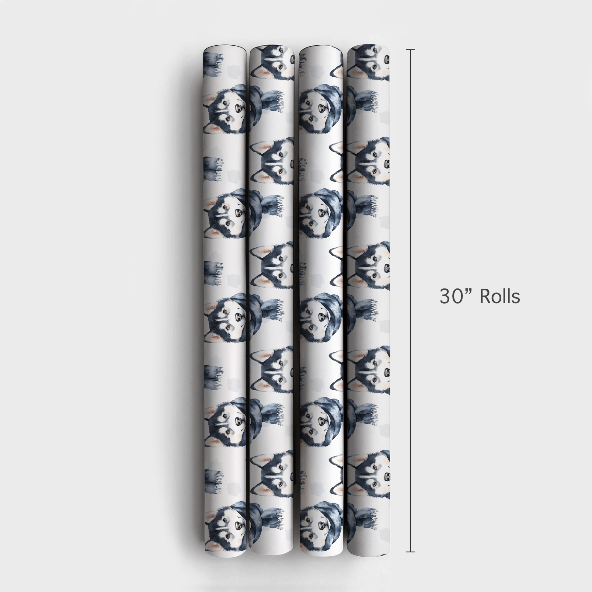 Bundle Up with the Husky - Wrapping Paper - Aspen & Arlo