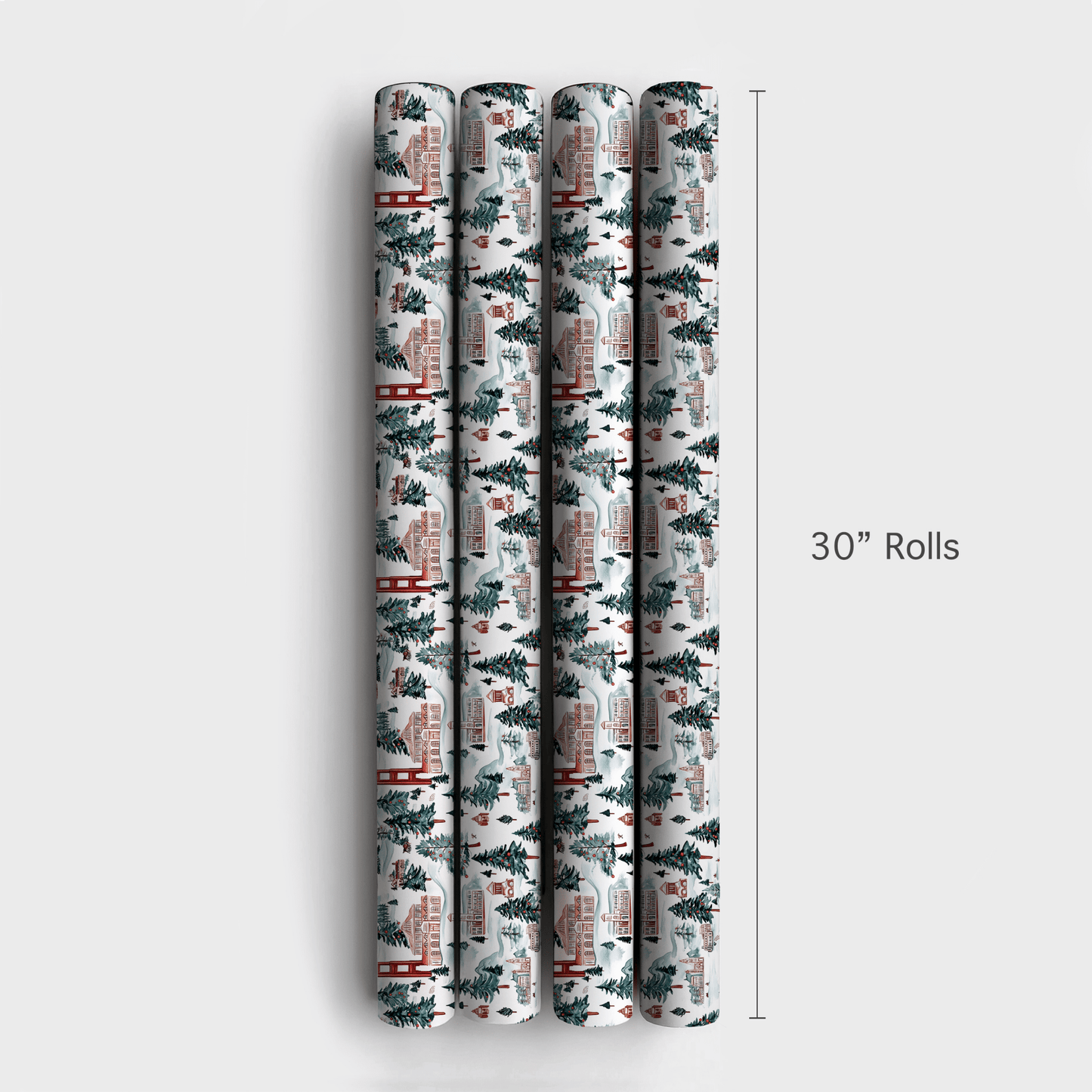 Frosted Francisco - Wrapping Paper - Aspen & Arlo