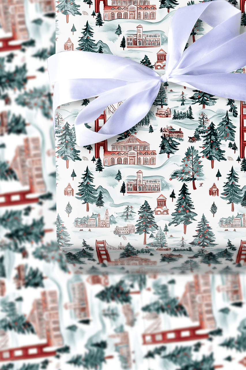 Frosted Francisco - Wrapping Paper - Aspen & Arlo