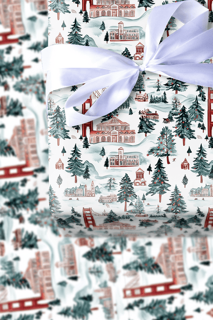 Frosted Francisco - Wrapping Paper - Aspen & Arlo