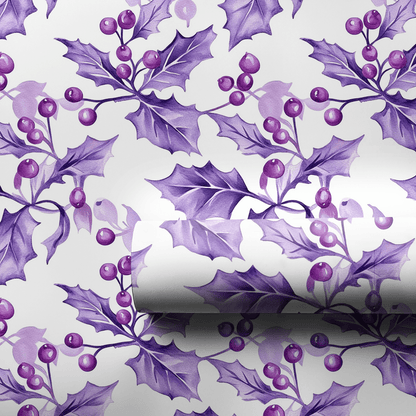 Purple Berry Merry - Wrapping Paper - Aspen & Arlo