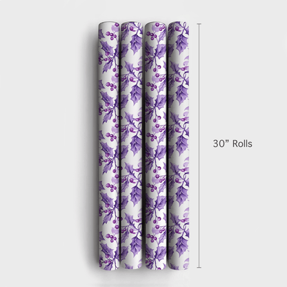 Purple Berry Merry - Wrapping Paper - Aspen & Arlo