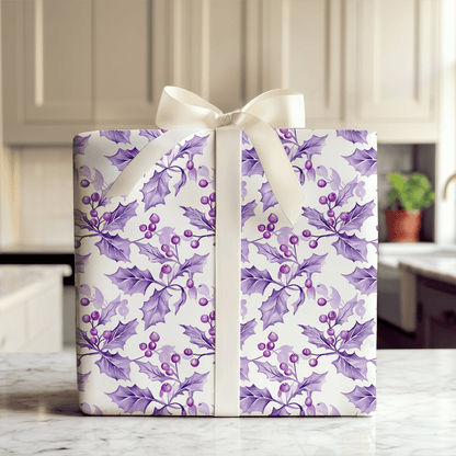 Purple Berry Merry - Wrapping Paper - Aspen & Arlo