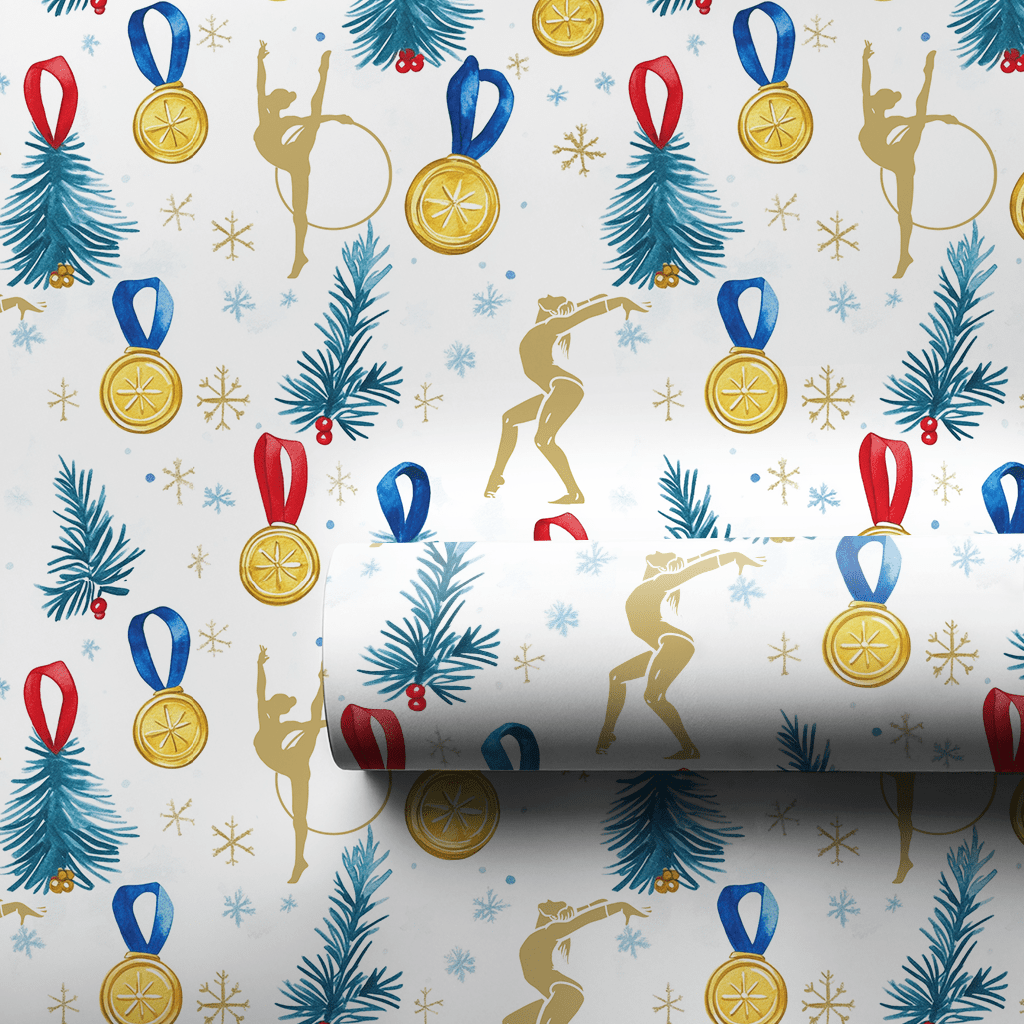 Gold Medal Moment - Wrapping Paper - Aspen & Arlo