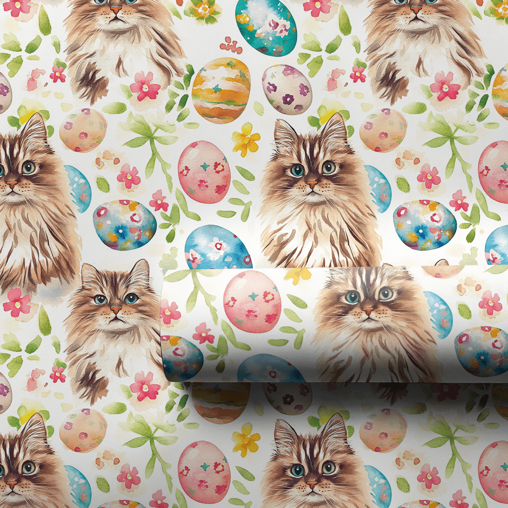 Easter Eggs with the Siberian - Wrapping Paper - Aspen & Arlo