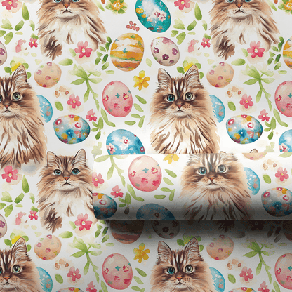 Easter Eggs with the Siberian - Wrapping Paper - Aspen & Arlo