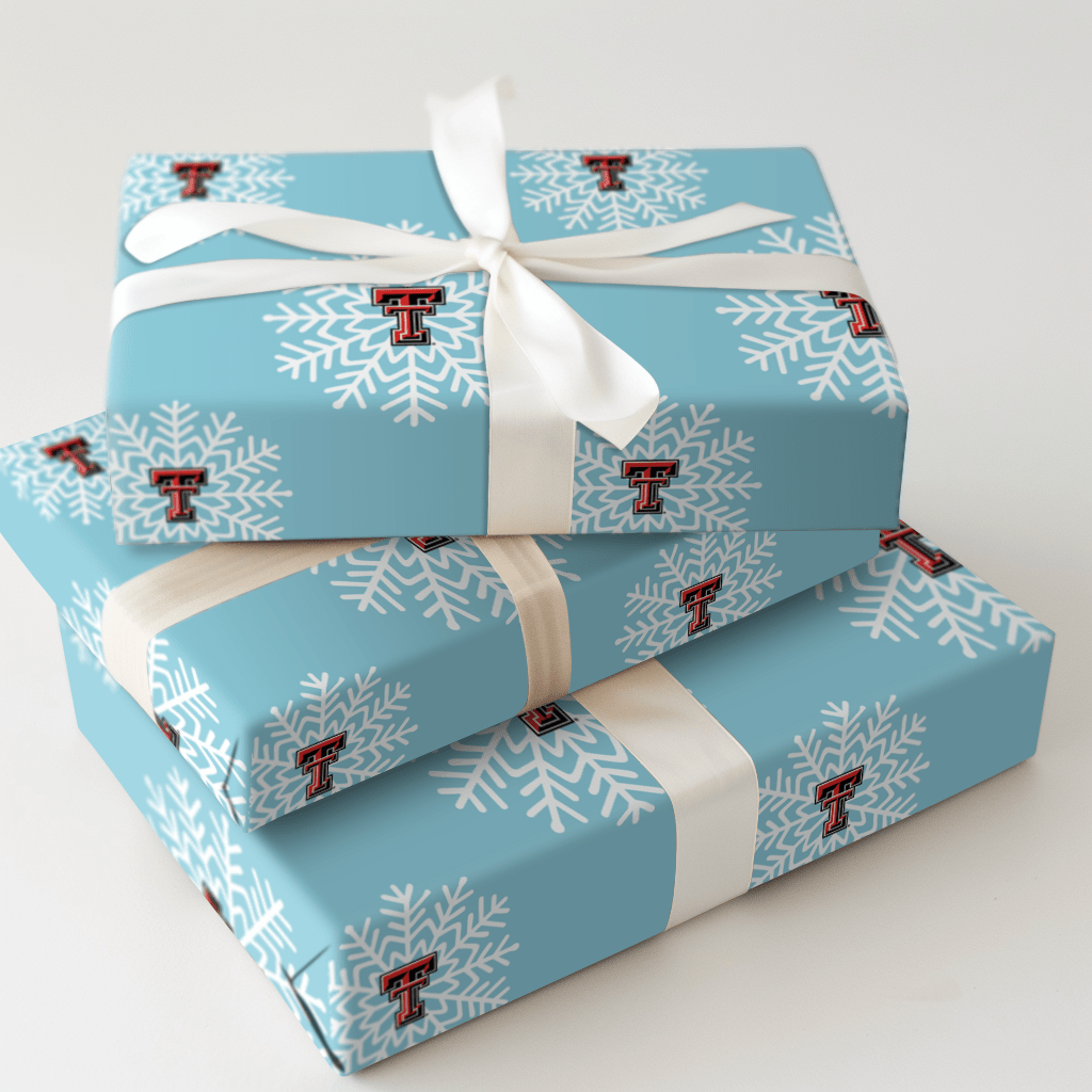 Texas Tech Snowflake - Wrapping Paper - Aspen & Arlo