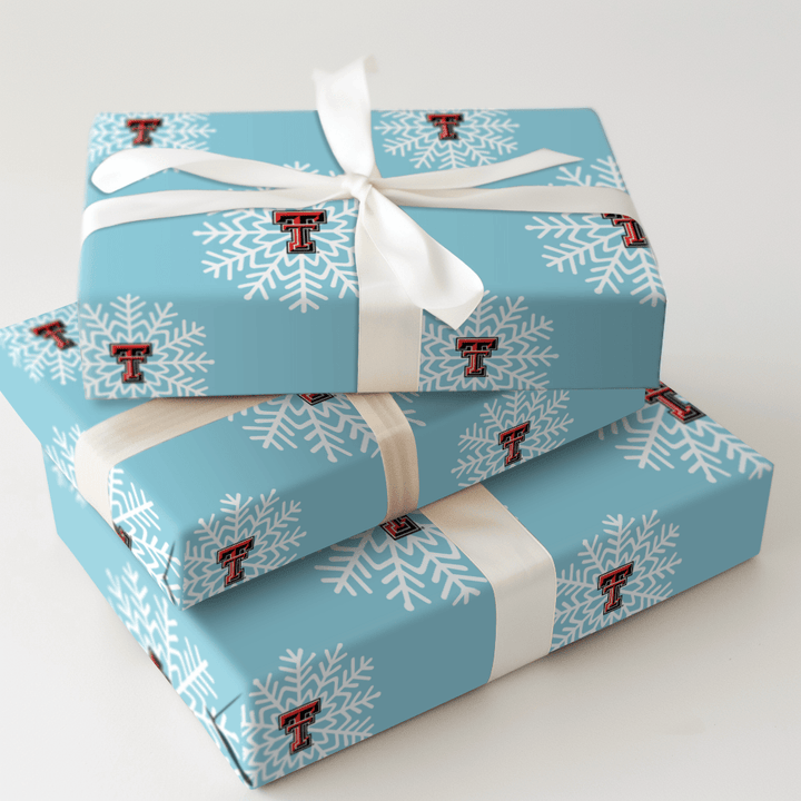 Texas Tech Snowflake - Wrapping Paper - Aspen & Arlo