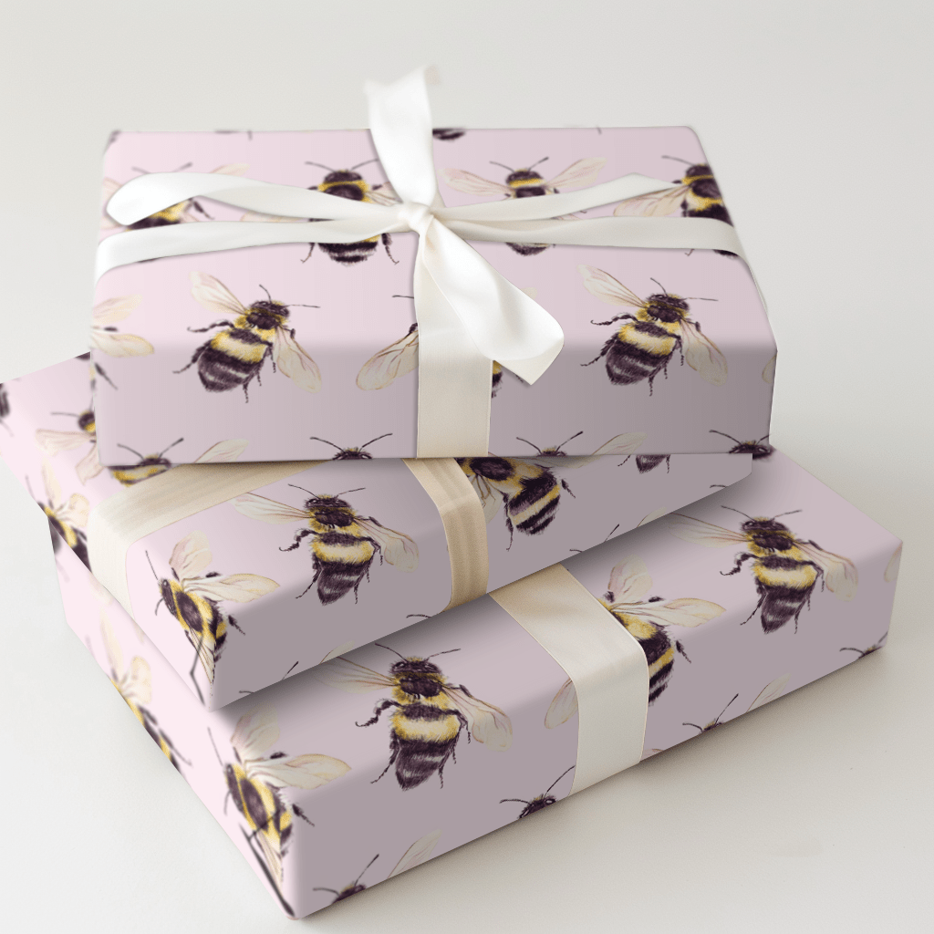 Blossom Buzz - Wrapping Paper - Aspen &amp; Arlo