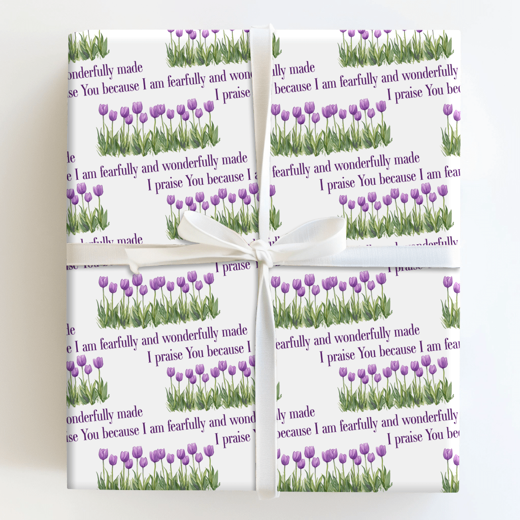Wonderfully in Purple - Wrapping Paper - Aspen & Arlo