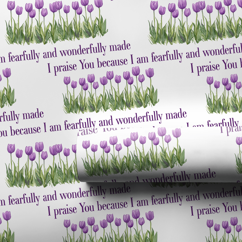 Wonderfully in Purple - Wrapping Paper - Aspen & Arlo