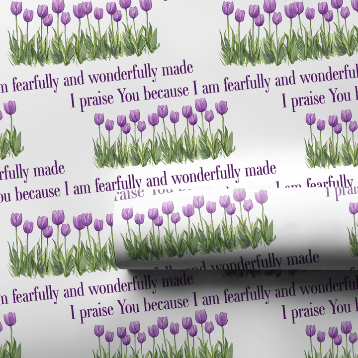 Wonderfully in Purple - Wrapping Paper - Aspen & Arlo