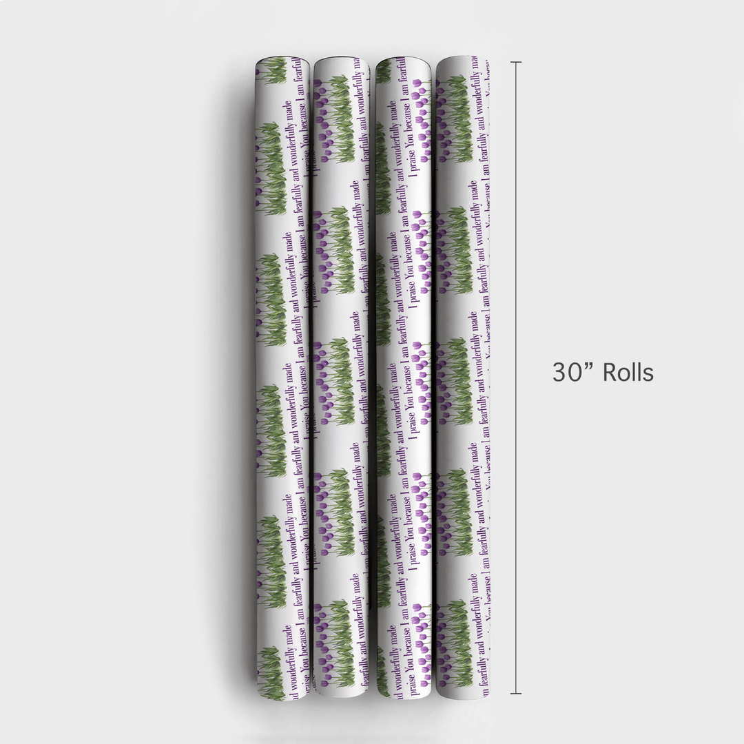 Wonderfully in Purple - Wrapping Paper - Aspen & Arlo