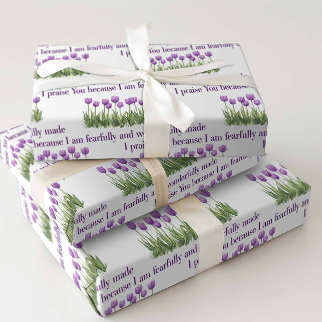 Wonderfully in Purple - Wrapping Paper - Aspen & Arlo