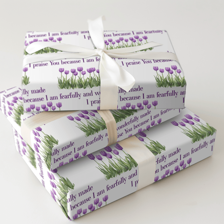 Wonderfully in Purple - Wrapping Paper - Aspen & Arlo