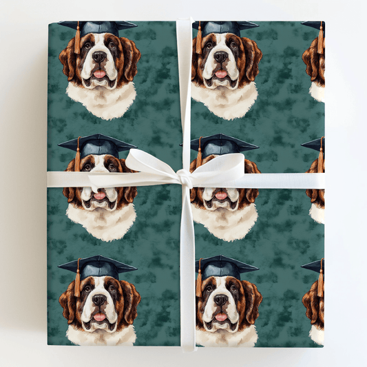 Saint Bernard Graduate - Wrapping Paper - Aspen & Arlo