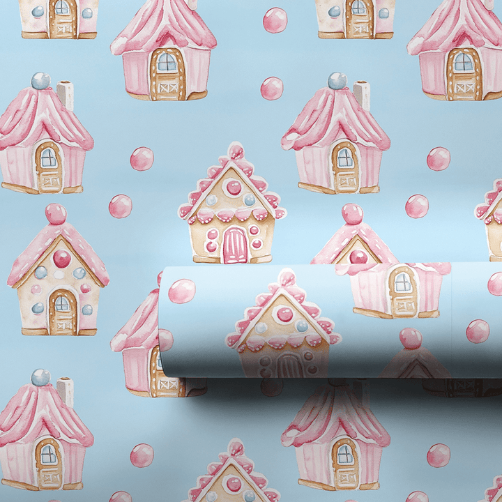 Frosted Candy Castle - Wrapping Paper - Aspen & Arlo