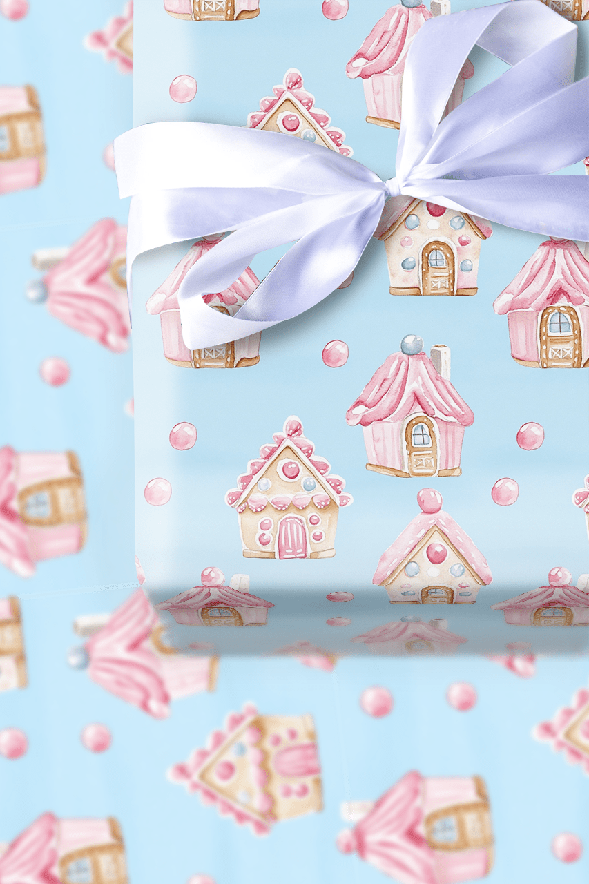 Frosted Candy Castle - Wrapping Paper - Aspen & Arlo