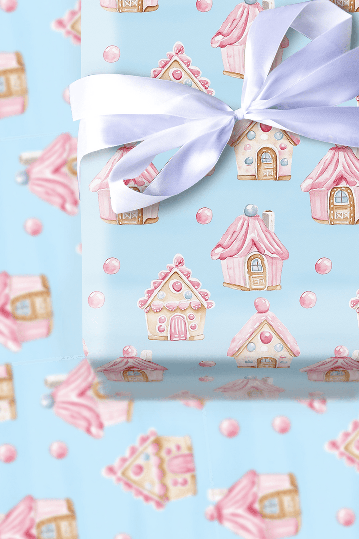 Frosted Candy Castle - Wrapping Paper - Aspen & Arlo