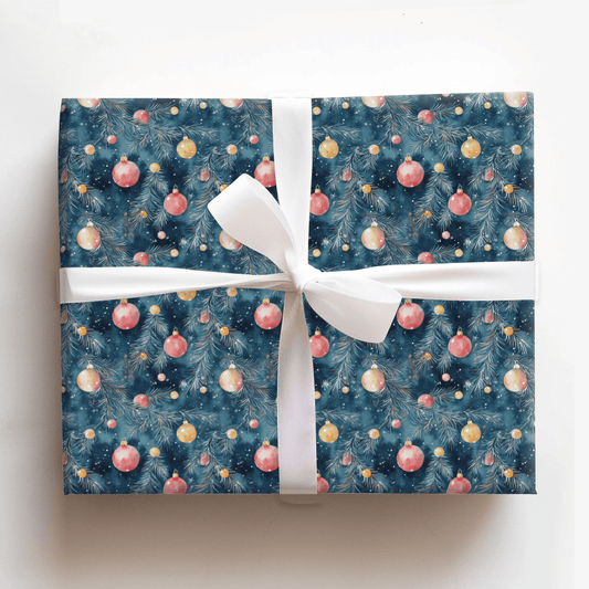 Midnight Baubles - Wrapping Paper - Aspen & Arlo
