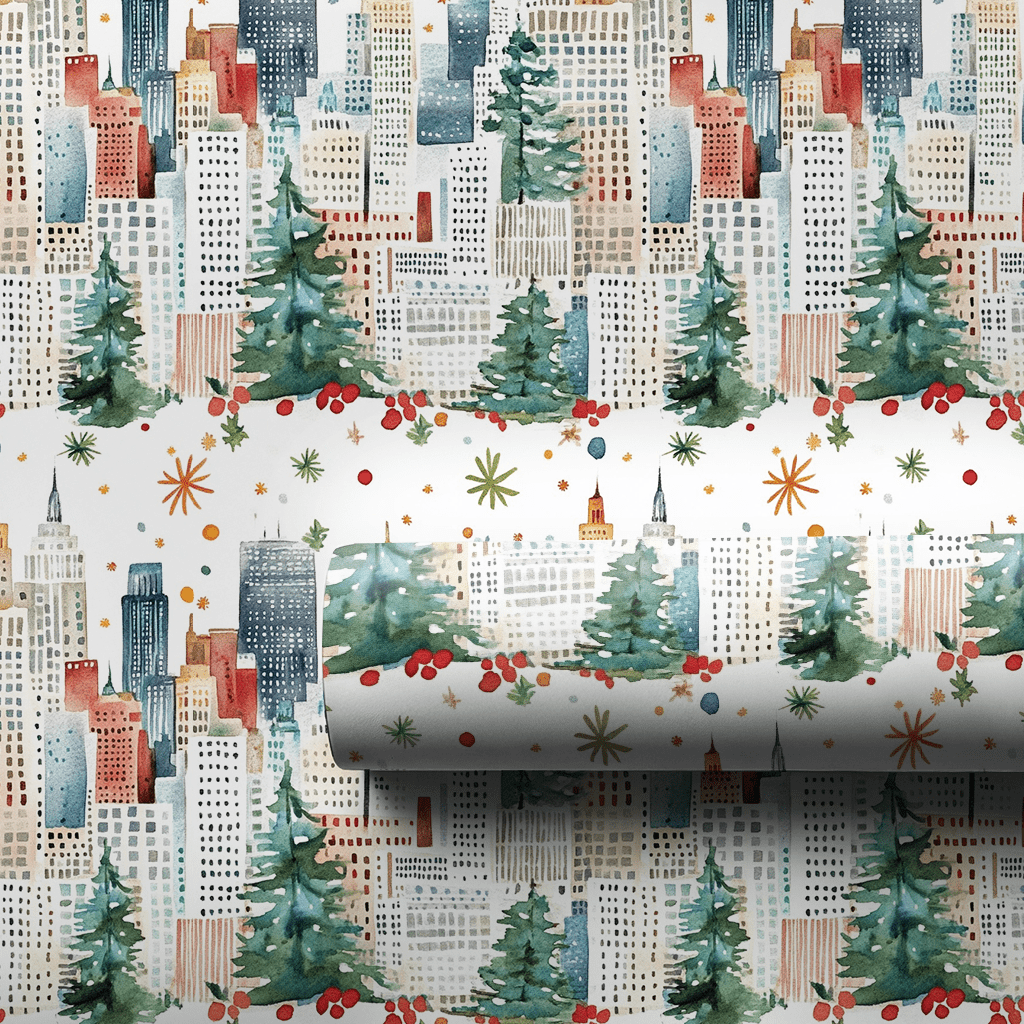 Tinsel in Times Square - Wrapping Paper - Aspen & Arlo