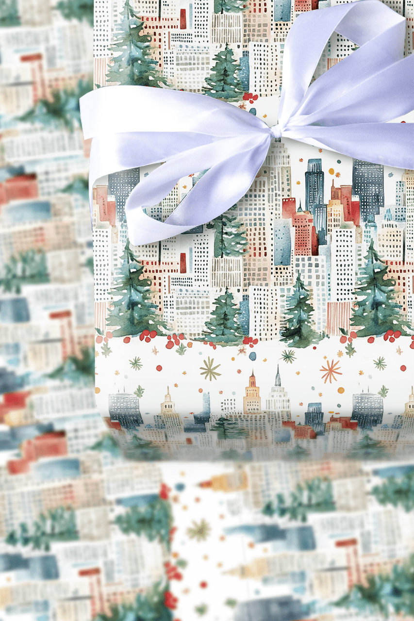 Tinsel in Times Square - Wrapping Paper - Aspen & Arlo